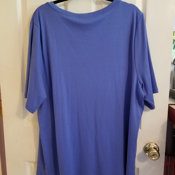 Womens Karen Scott Top Size 3X NWT Elbow Sleeve - Picture 6 of 7